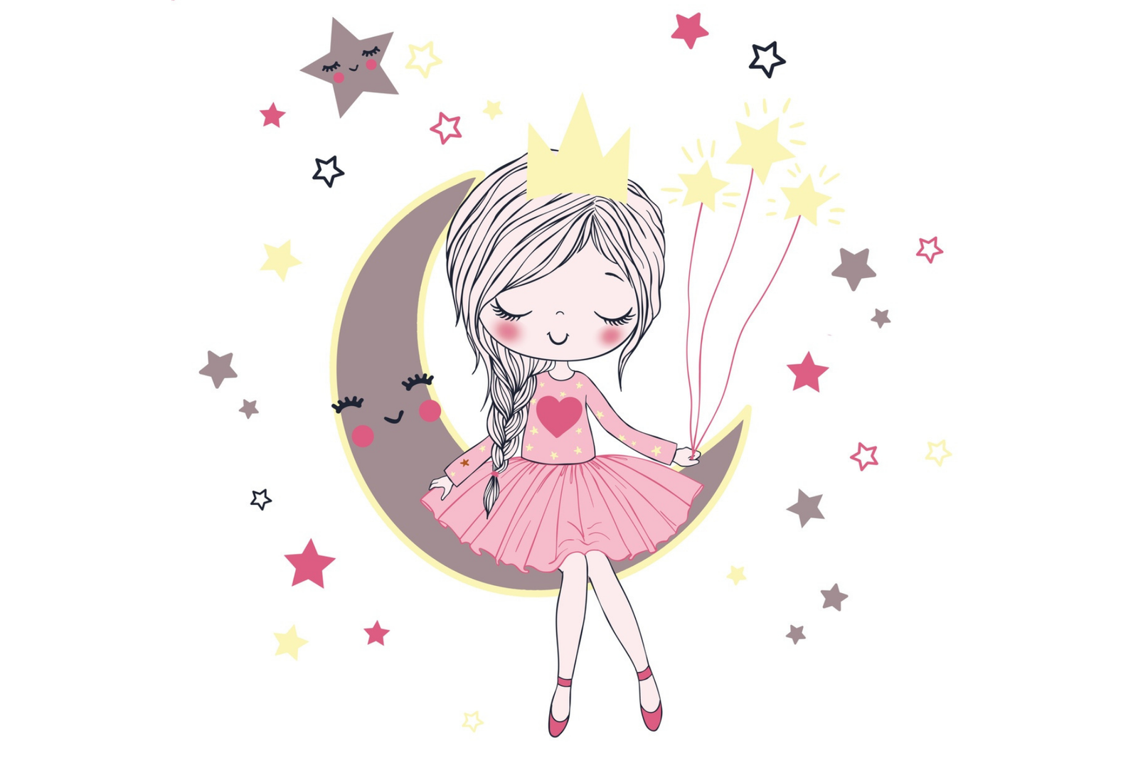 Мотив: girl on moon