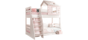 Двуетажно детско легло PINK HOUSE - дясно-2