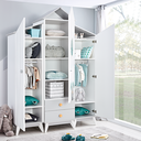 Еднокрилен гардероб десен BIRD HOUSE-4