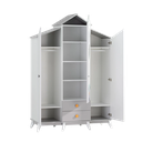 Трикрилен детски гардероб BIRD HOUSE-1