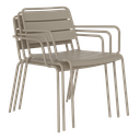Метален градински стол SAKI-6