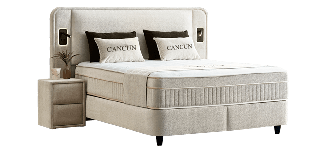 Тапицирана спалня с матрак CANCUN 160 x 200-7