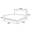 Тапицирана спалня с матрак BELLA 160 x 200-3