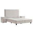 Тапицирана спалня с матрак COMO 160 x 200-3