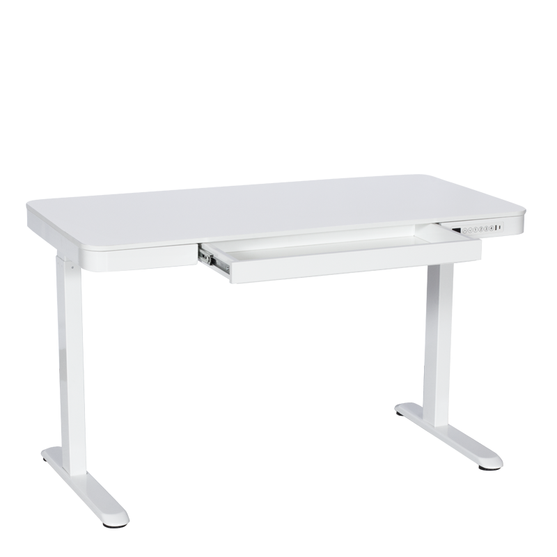 Ергономично регулируемо бюро Carmen CR-118 E - 140 см - бяло-2