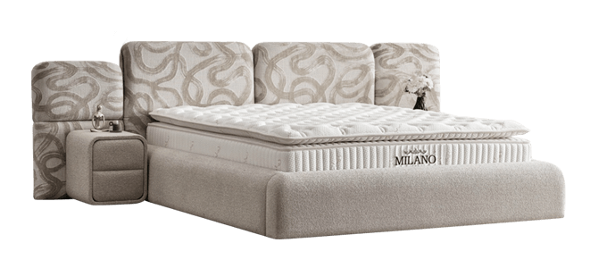 Тапицирана спалня с матрак  MILANO 180 x 200-6