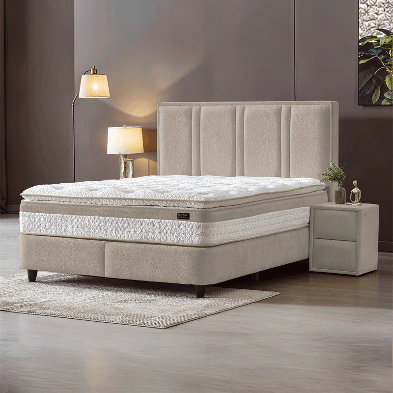 Тапицирана спалня с матрак PAROS XL 160 х 200-1