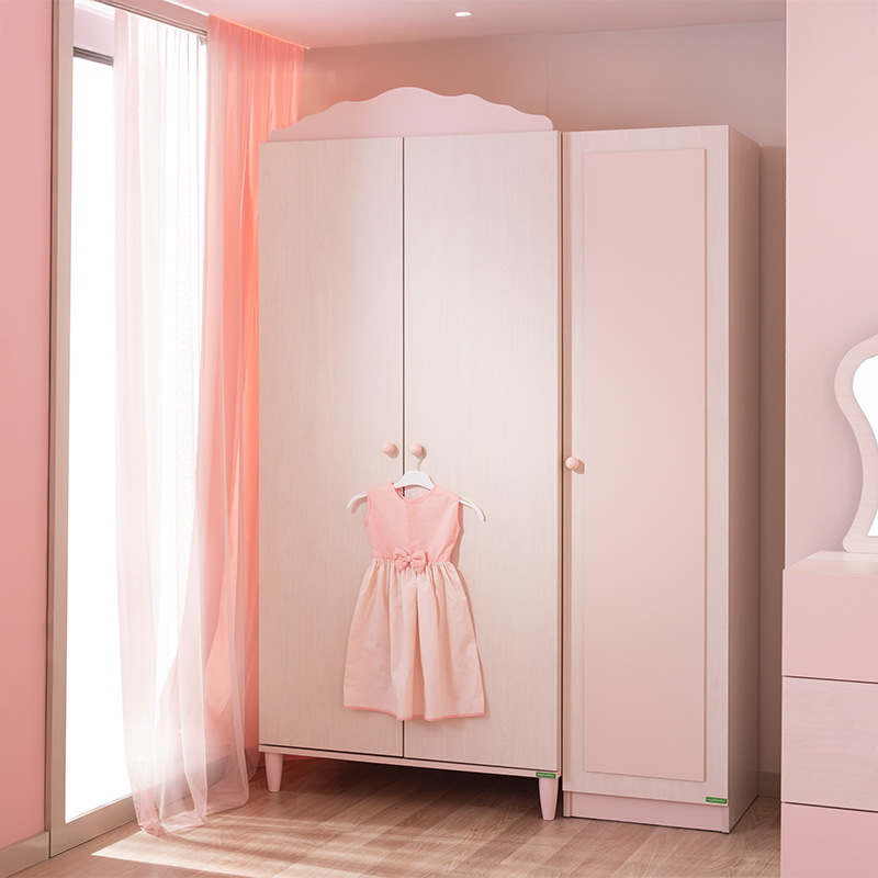 Трикрилен детски гардероб POLLINA-3