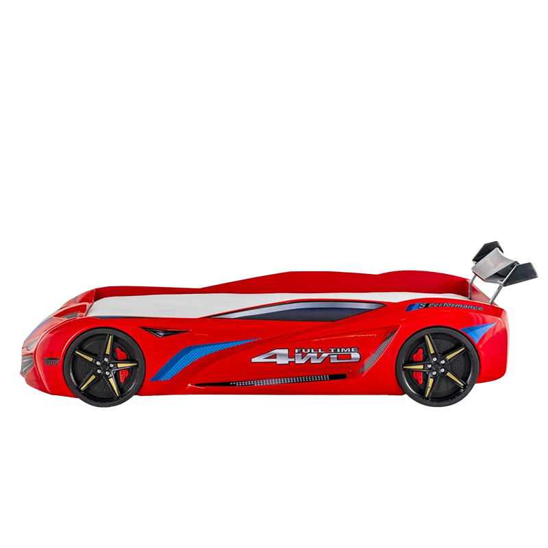 Детско легло TURBO CAP 90 x 190 - червено-2