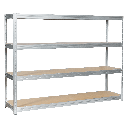 Метален стелаж MEGA 177x240x60 см, до 450 кг на рафт-2