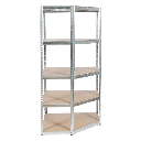 Ъглов метален стелаж Carmen CR-1019 - 180x90x45 см, до 275 кг на рафт-1