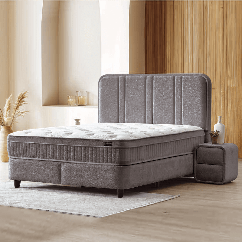 Тапицирана спалня с матрак HUGO 140 x 200-1