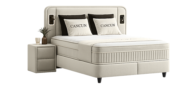 Тапицирана спалня с матрак CANCUN 140 X 200-6