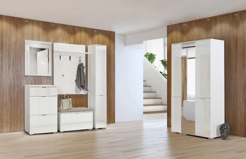 Predsoblje Elegance- belo sjaj-ugao.webp