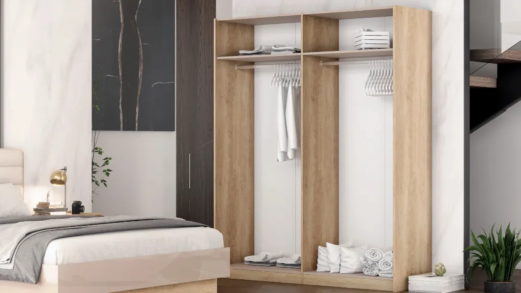 Спален комплект Arson 2 дъб небраска H3331 ST10 Egger - cam 04.webp