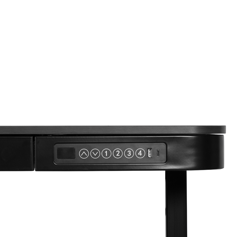 Ергономично регулируемо бюро Carmen CR-118 E - 150 см - черно-6
