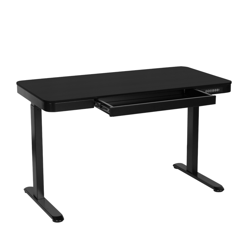 Ергономично регулируемо бюро Carmen CR-118 E - 150 см - черно-7