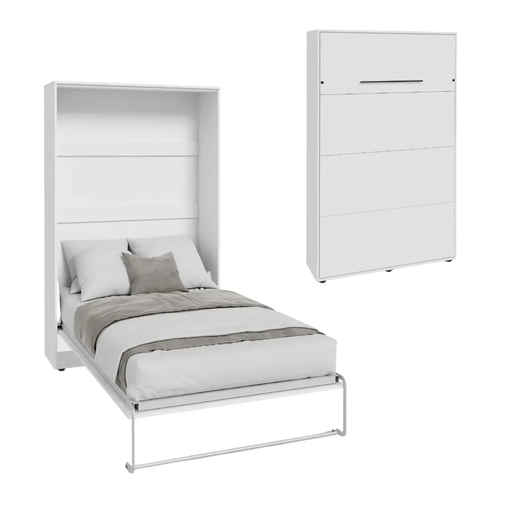 [011106] Вертикално сгъваемо стенно легло VERTO 140x200 (Бял)