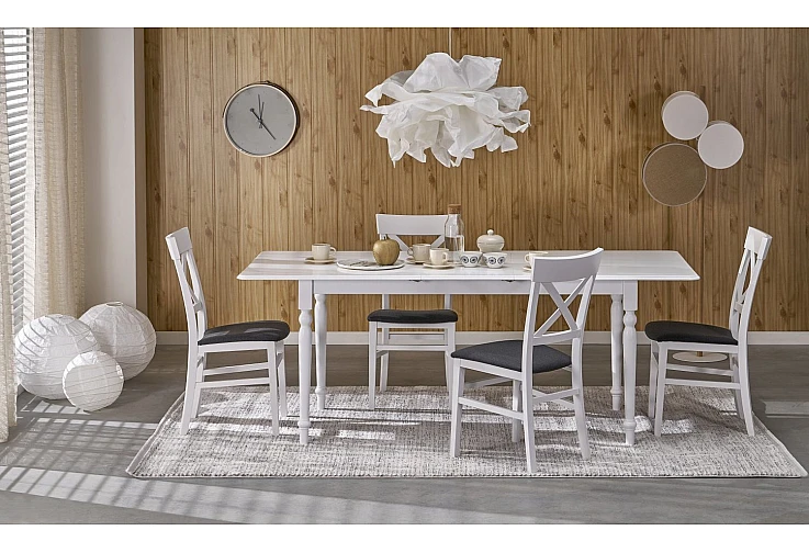 Разтегателна маса NELSON бяло