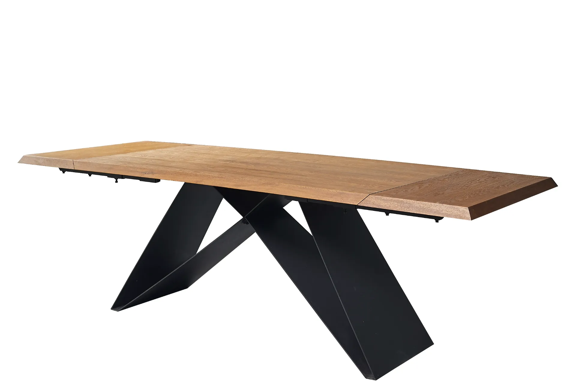 Разтегателна трапезна маса GRIGOR орех / черно