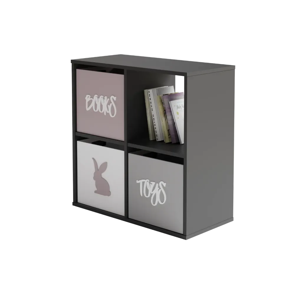 [011220] Етажерка Loni 2x2 (80, anthracite)