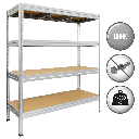 Метален стелаж MEGA 177x180x45 см, до 500 кг на рафт