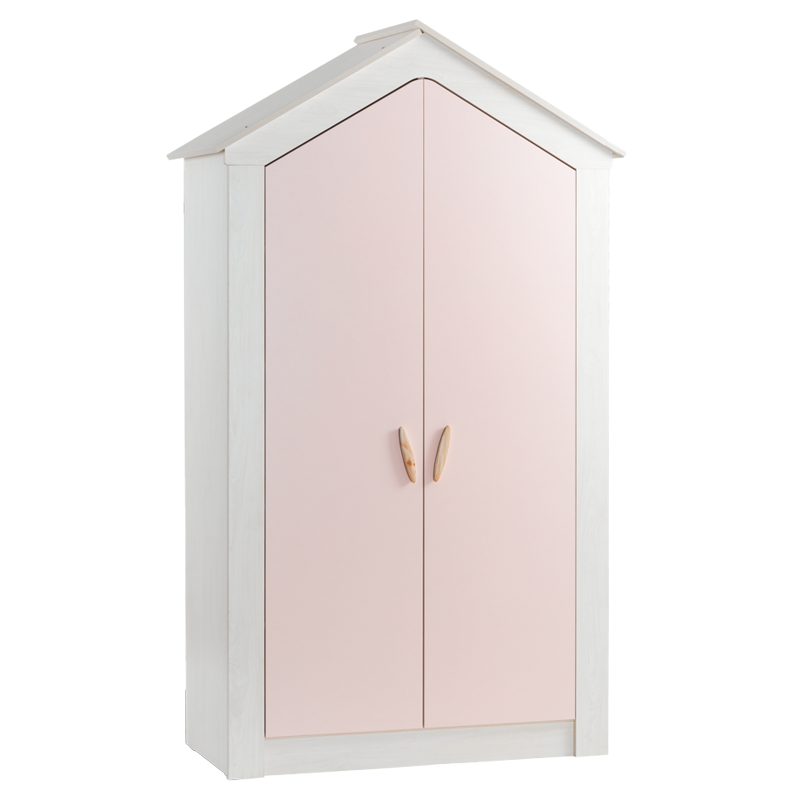 [012118] Двукрилен детски гардероб PINK HOUSE