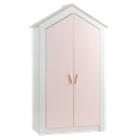 Двукрилен детски гардероб PINK HOUSE
