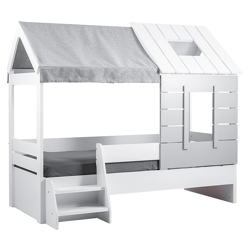 [012127] Детско легло къща WHITE HOUSE - 90 x 200