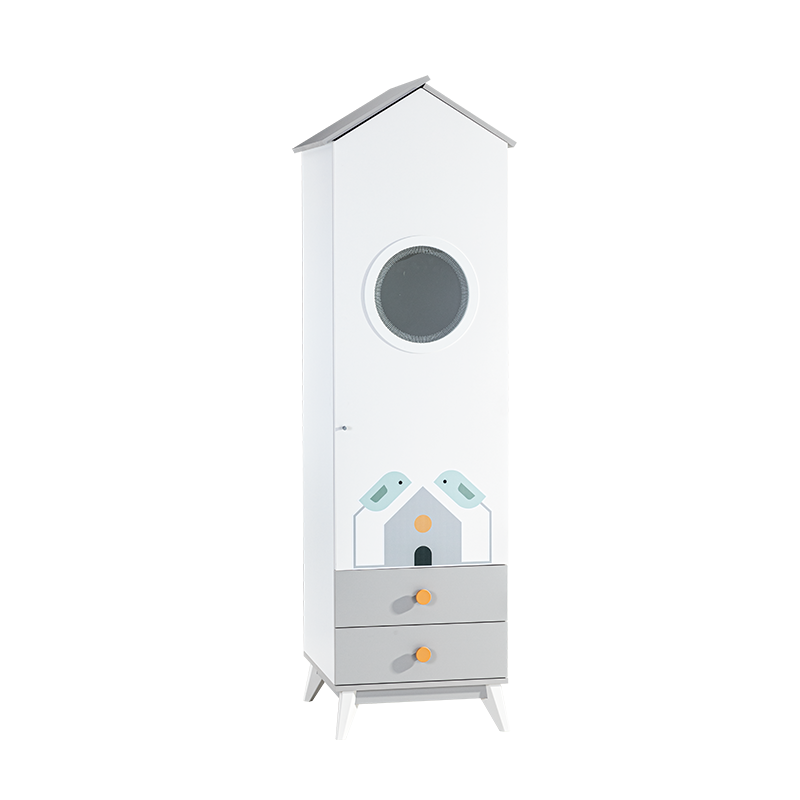 [012179] Еднокрилен гардероб къщичка BIRD HOUSE