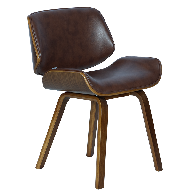 [012362] Трапезен стол Carmen 9976 - орех-искрящо кафяв