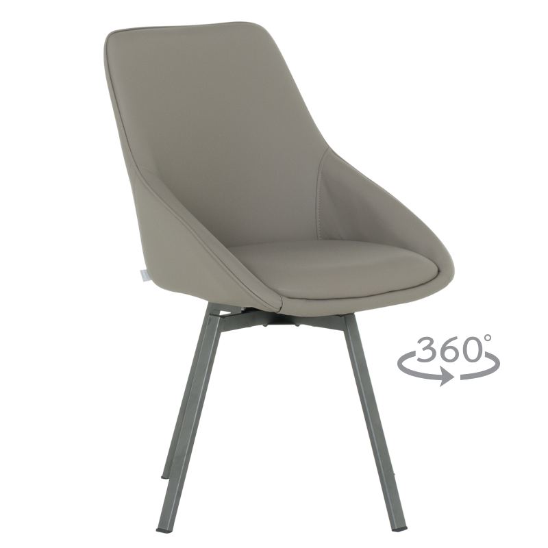 [012476] Трапезен стол WIGAN 2 силиконова кожа