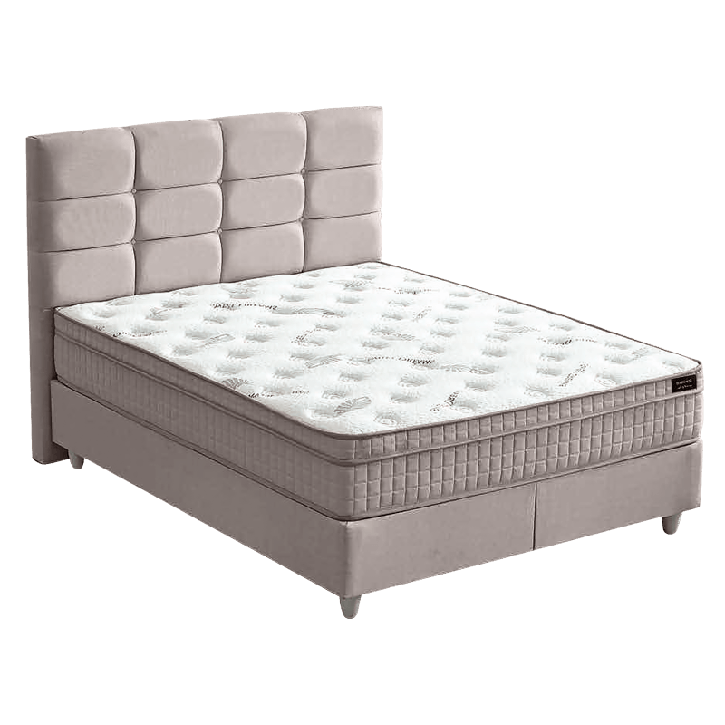 [013990] Тапицирана спалня с матрак BEST 160 х 200 (Крем 020)