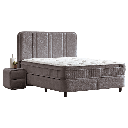Тапицирана спалня с матрак HUGO 140 x 200