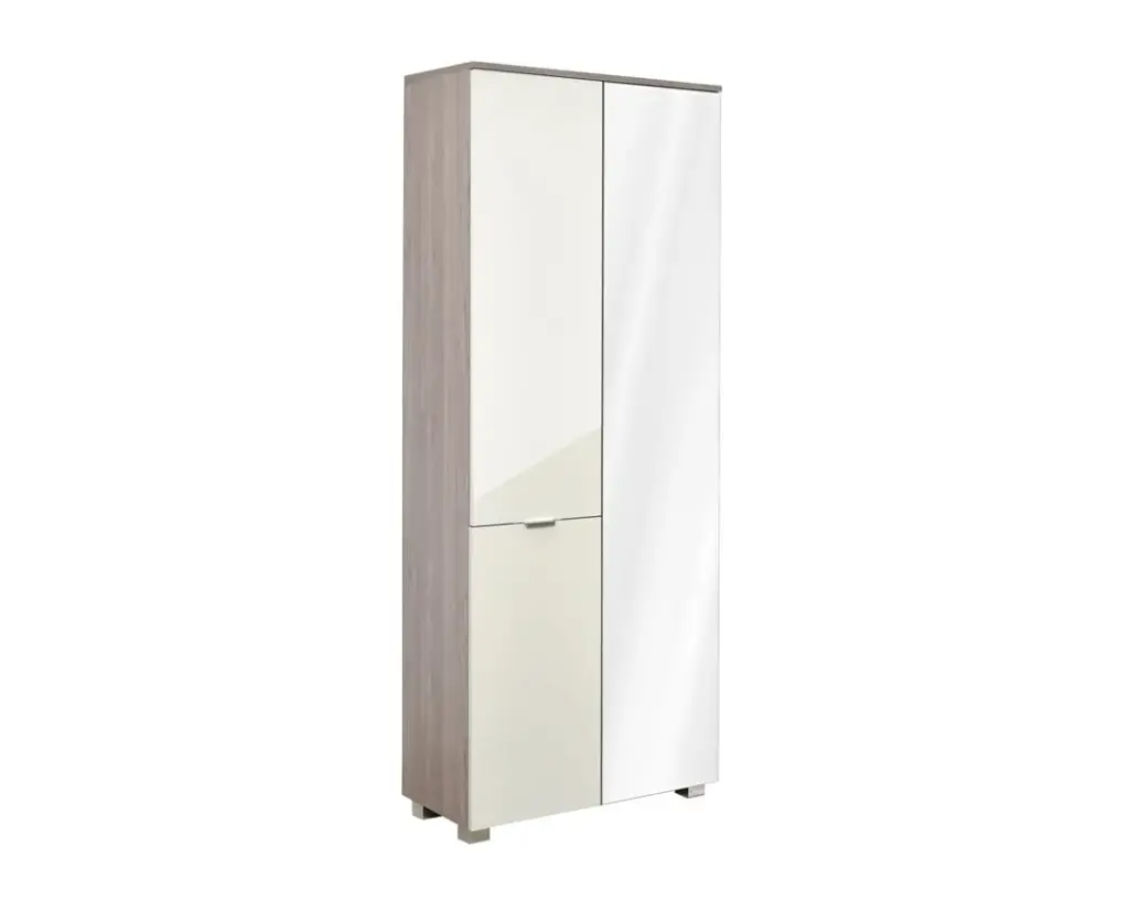 [002443] Гардероб с огледало Elegance Line (nordic oak + sand gloss)