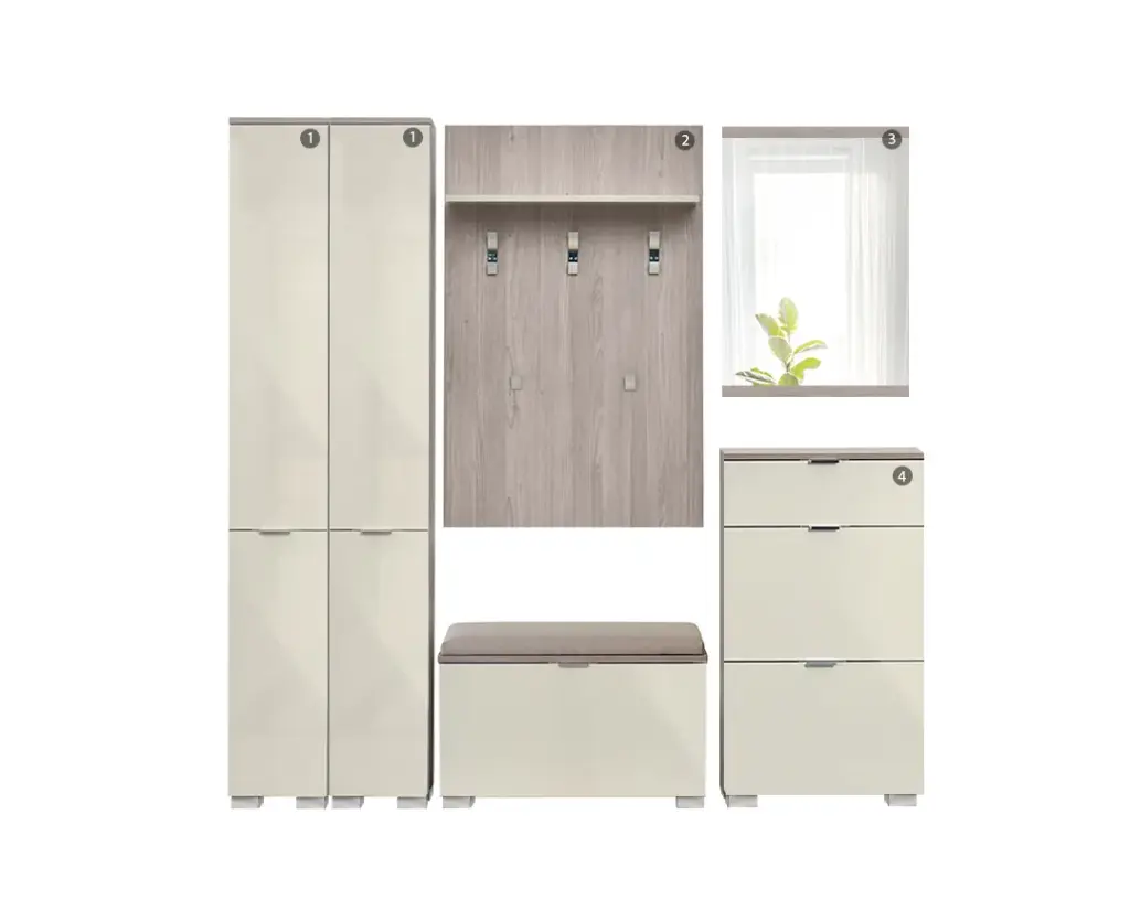 [002456] Портманто Elegance Line V12 (nordic oak + sand gloss)