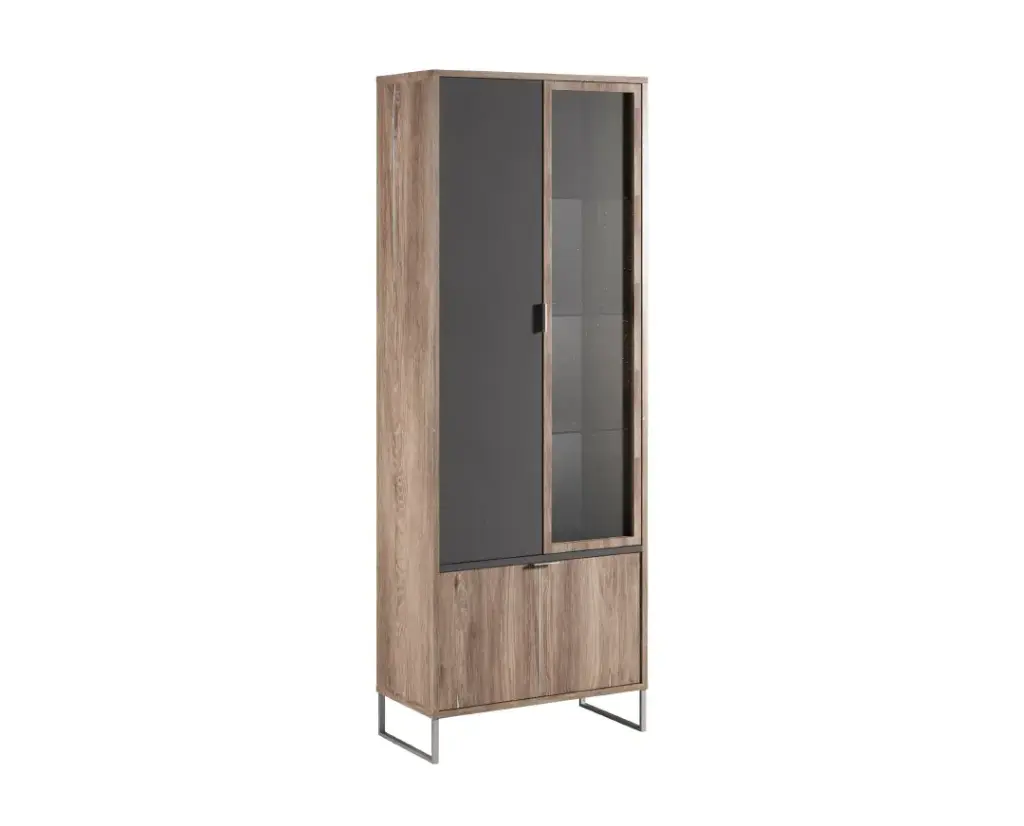 [002856] Витрина Denver (pewtar halifax oak + anthracite)