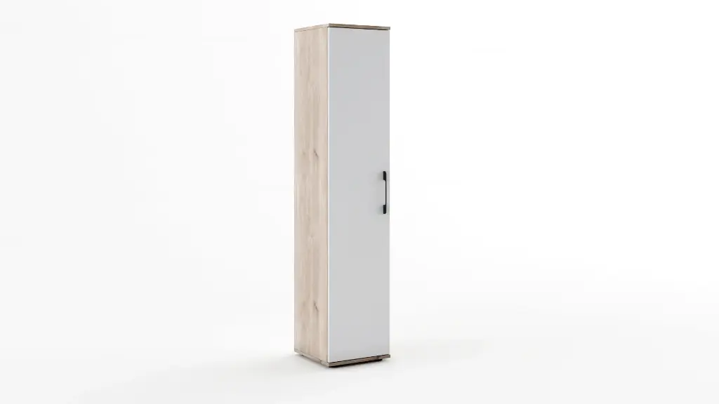 [1412] Sentinel M23- гардероб (greige castello oak + moonlight MDF, 40)