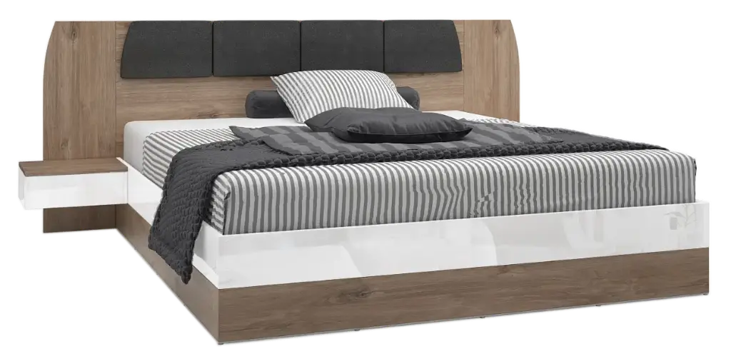 Легло с нощни шкафчета Rayven