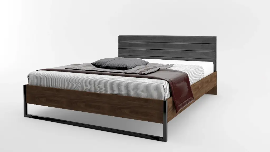 [003190] Легло Modern M07 160/200 (brandy castello oak + black gloss MDF)