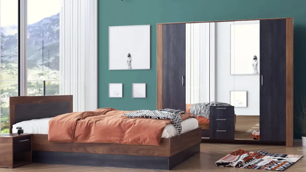 [003230] Спален комплект Bronx 2 (brandy castello oak + carbon wood)