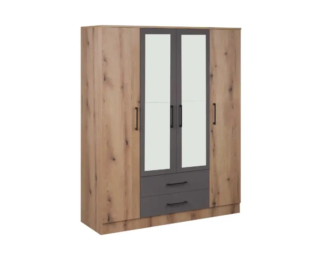 [003298] Гардероб Iva 4K2FO (artisan + grey)