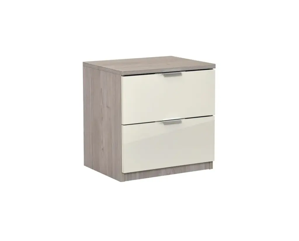 [003338] Нощно шкафче Elegance Line 2F (nordic oak + sand gloss)