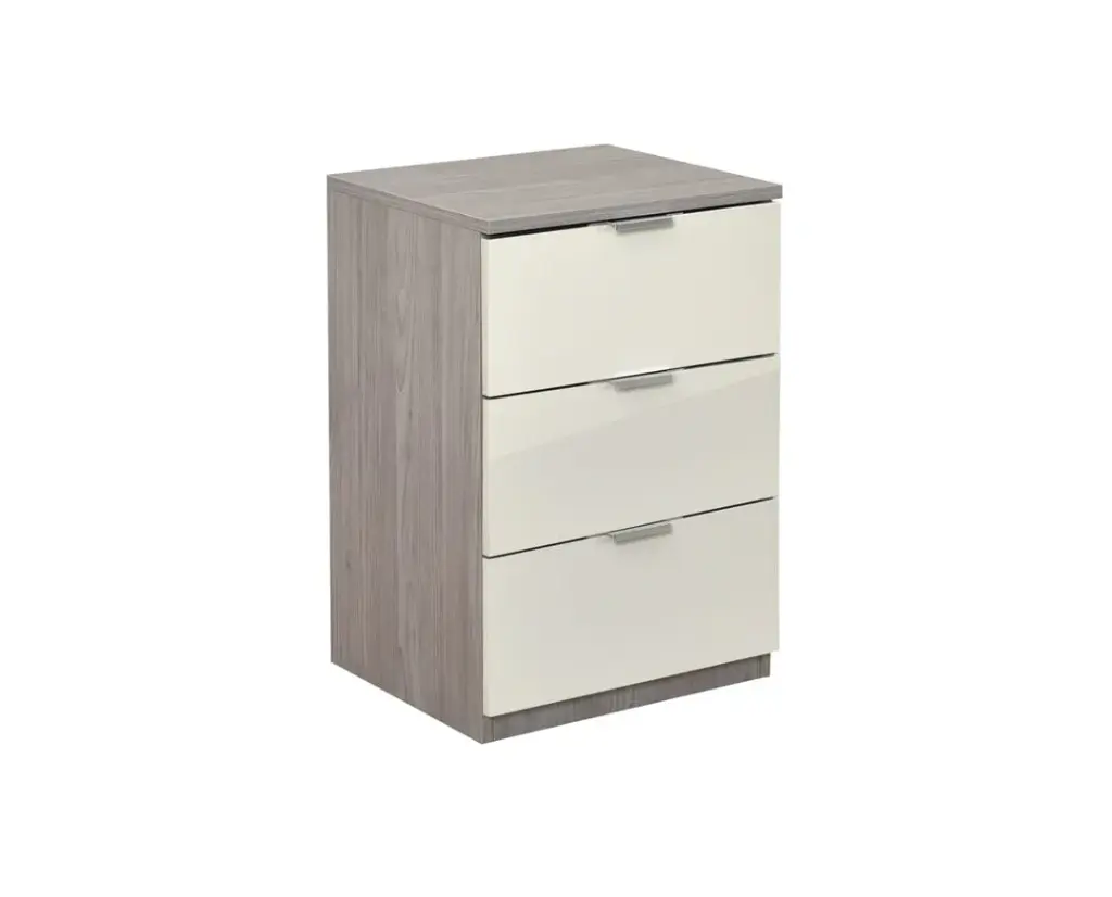 [003340] Нощно шкафче Elegance Line 3F (nordic oak + sand gloss)