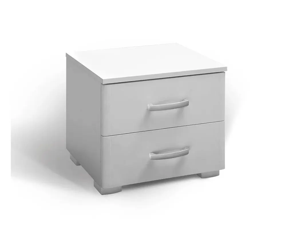 [003351] Нощно шкафче Matis 2F (бяло)