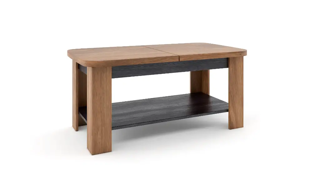 [1175] Холна маса Whitney (brandy castello oak + carbon wood)