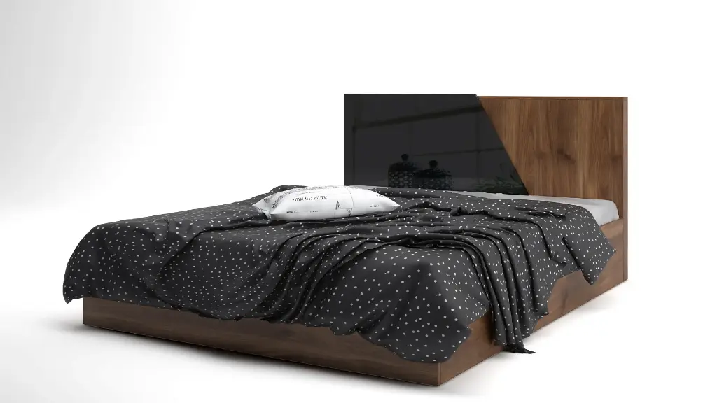 [003521] Легло Agata (brandy castello oak + black gloss MDF, 140 х 200 см)