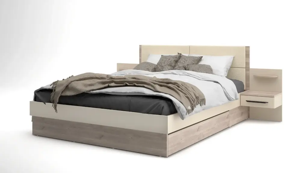 [003527] Легло Treviso (greige castello  oak + champagne, 140 х 200)