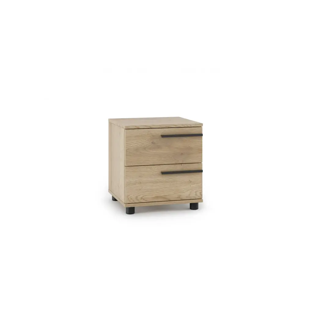 [004071] Нощно шкафче Line 02 (дъб кремона торо, ролкови)
