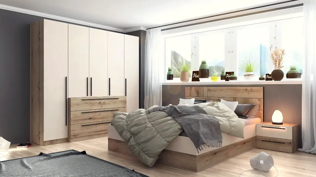 [002053] Спален комплект Zanardi B (coast evoke oak + champagne)